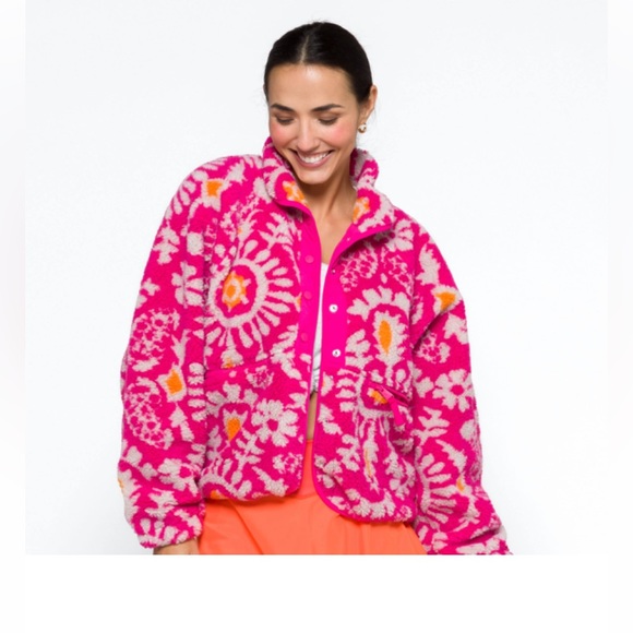 Hit The Slopes Printed Fleece Jacket